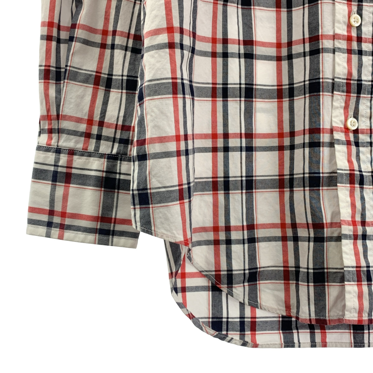 THOM BROWNE | 圓領格紋襯衫 | 尺寸 1 | 男款