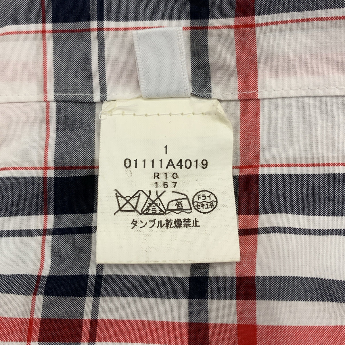 THOM BROWNE | 圓領格紋襯衫 | 尺寸 1 | 男款