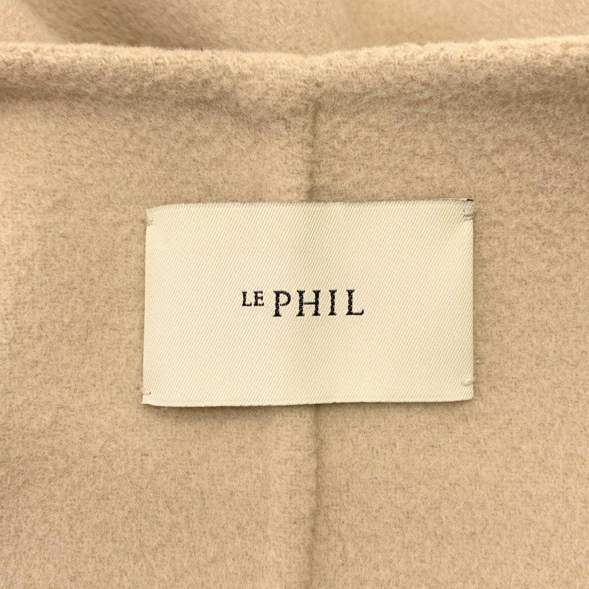 LE PHIL / 루필 | 소프트 울 쇼트 노 컬러 코트 | F | 여성