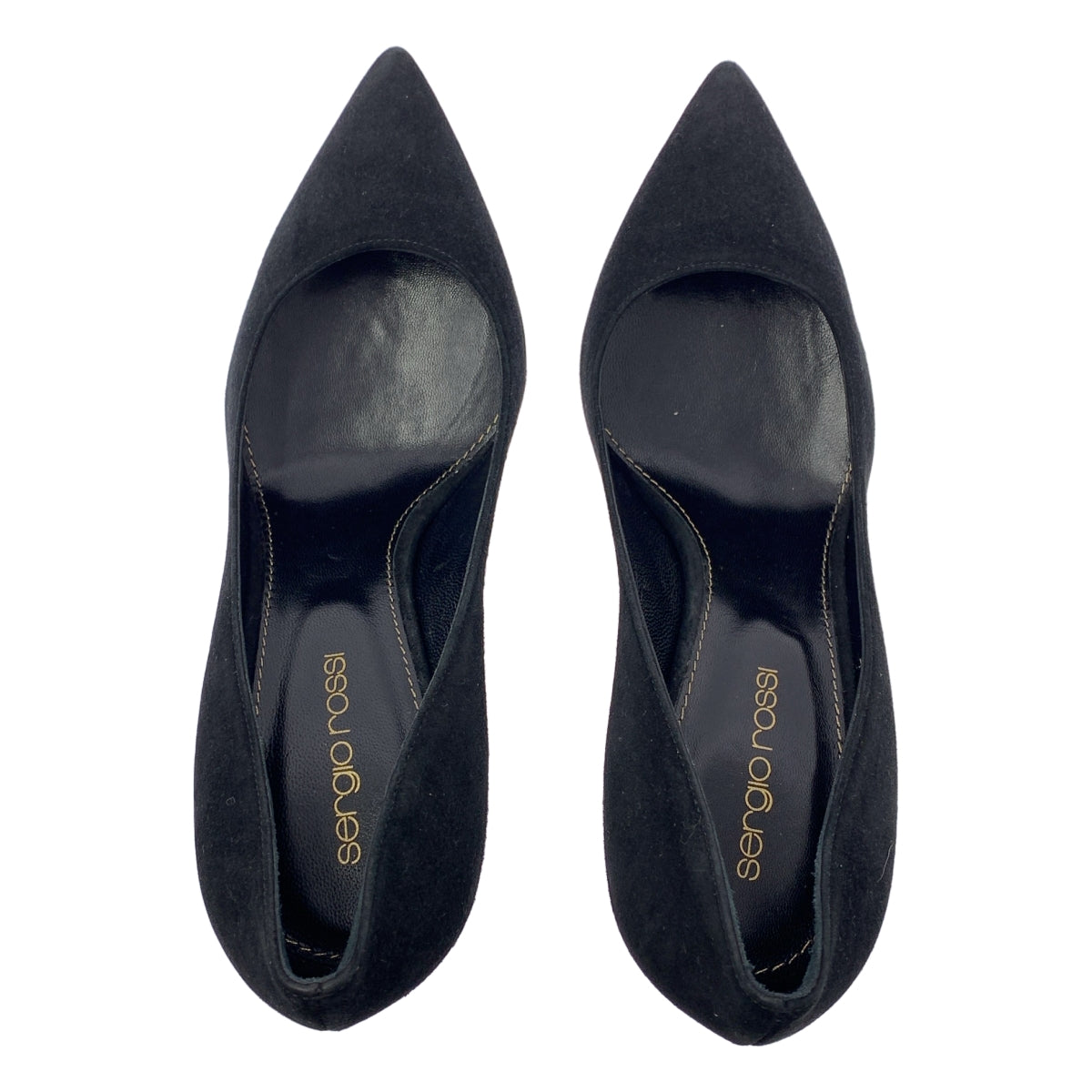 Sergio Rossi | 絨面革與皮革尖頭高跟鞋 | 尺寸 35 1/2 | 女款