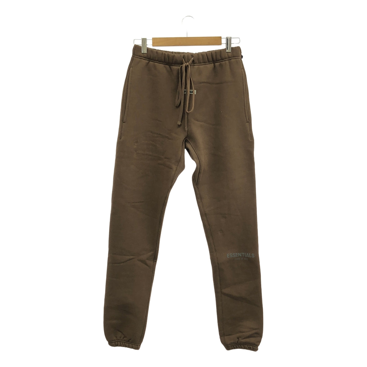 【美品】  FOG ESSENTIALS / エフオージーエッセンシャルズ | リフレクターロゴ スウェットパンツ | XS | ブラウン | メンズ