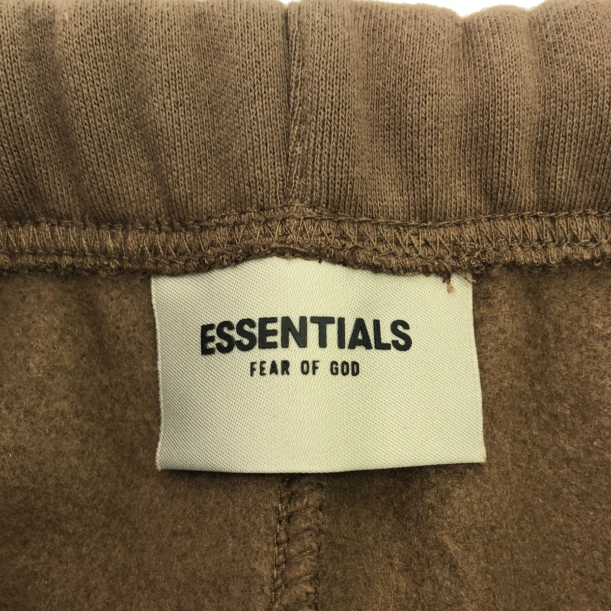 【美品】  FOG ESSENTIALS / エフオージーエッセンシャルズ | リフレクターロゴ スウェットパンツ | XS | ブラウン | メンズ