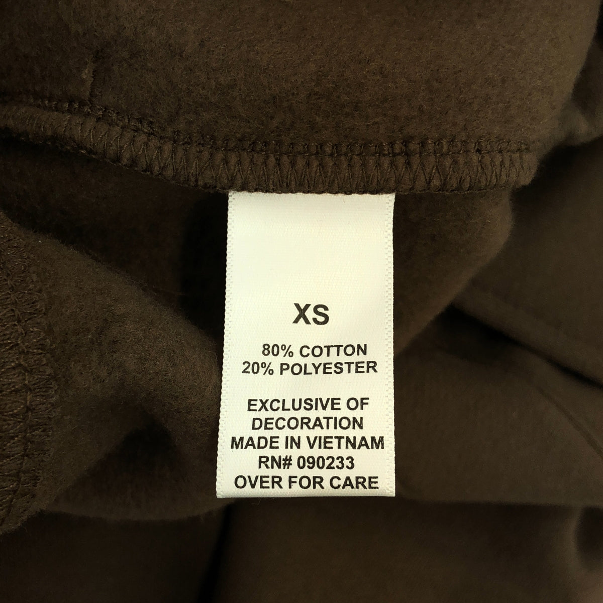 【美品】  FOG ESSENTIALS / エフオージーエッセンシャルズ | リフレクターロゴ スウェットパンツ | XS | ブラウン | メンズ