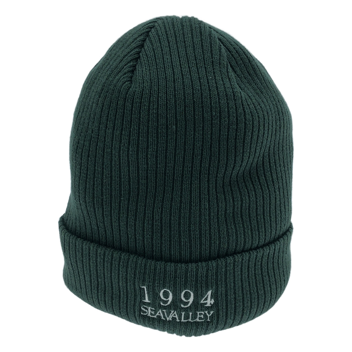 SEA / シー | SEAVALLEY NATIONAL PARK / コットン ロゴ ビーニー ニットキャップ 帽子 | グリーン | レディース