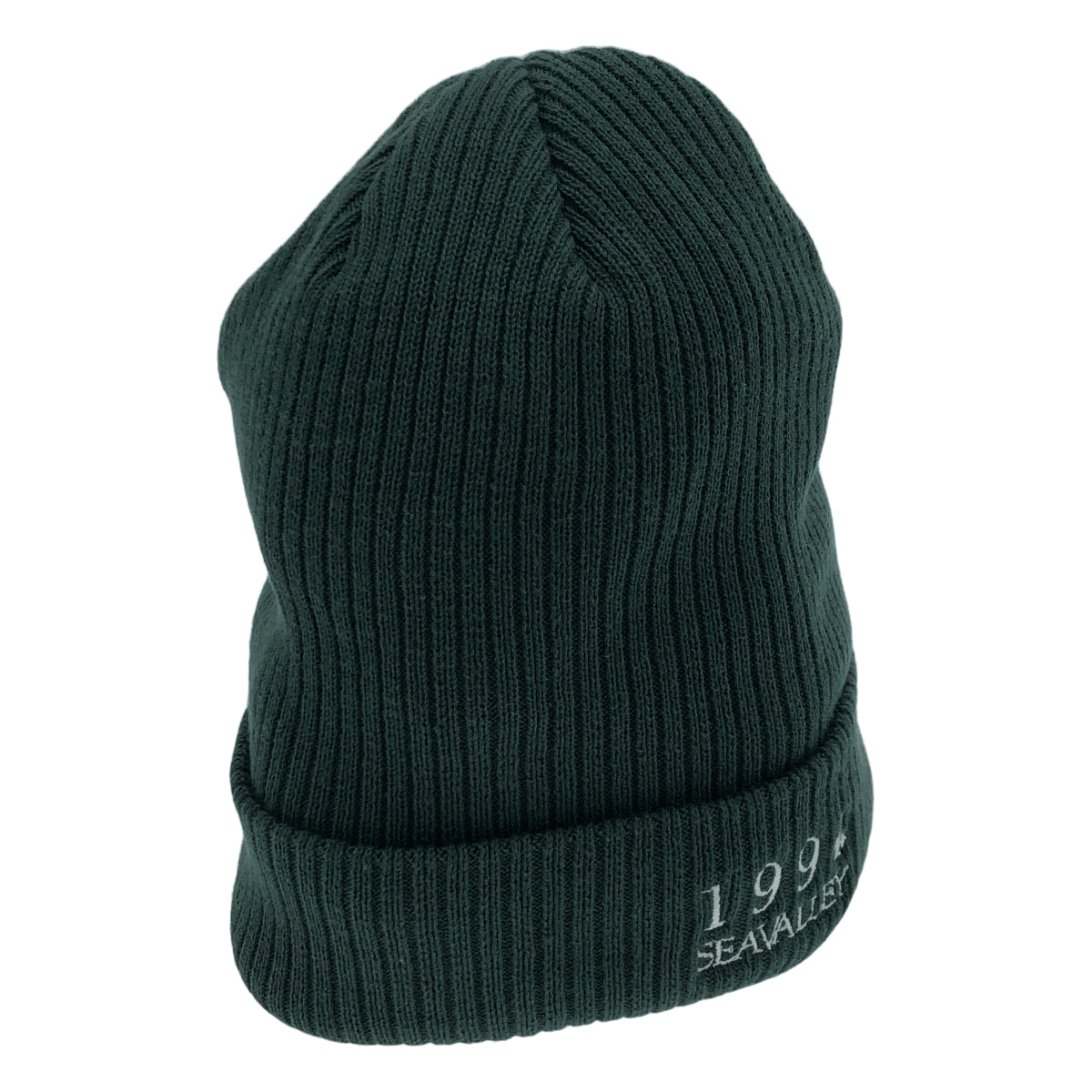 SEA / シー | SEAVALLEY NATIONAL PARK / コットン ロゴ ビーニー ニットキャップ 帽子 | グリーン | レディース
