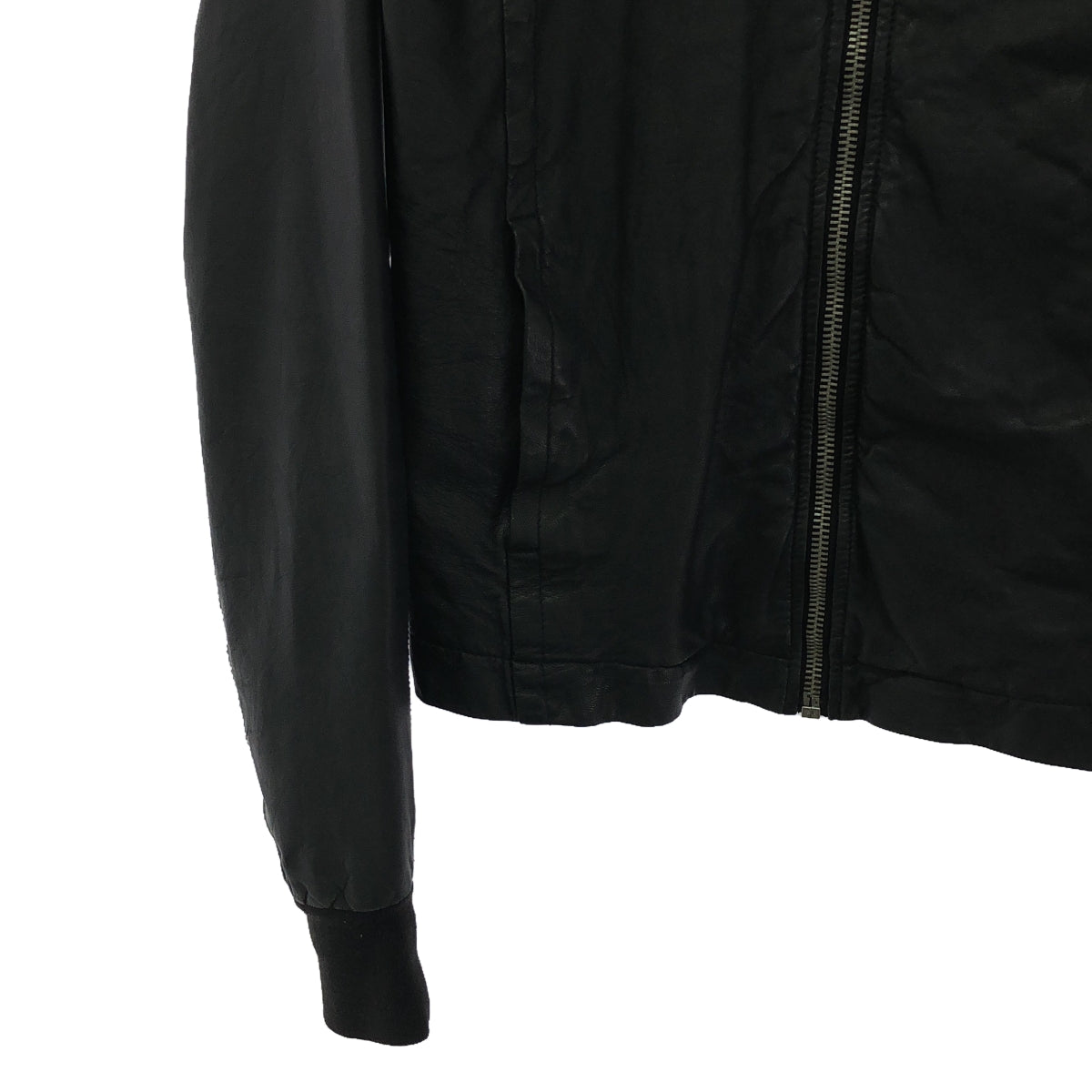 Rick Owens | OLMAR and MIRTA Lamb Leather Single Riders Jacket | S | Men's