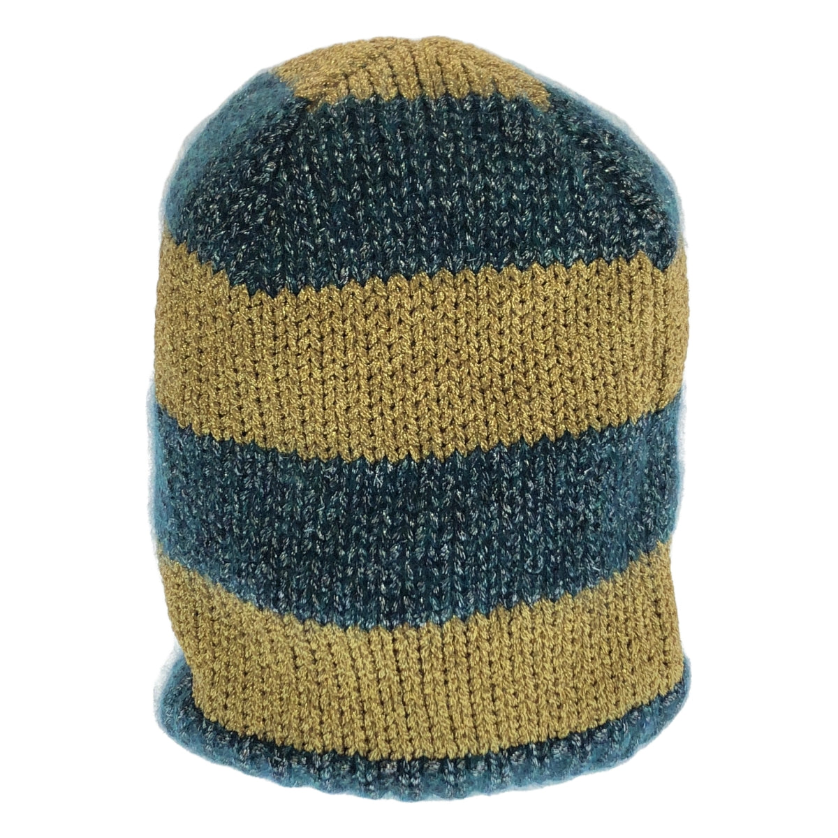 【美品】  GUCCI / グッチ | モヘヤ ビーニーキャップ / ニット帽 | M（57cm) | ゴールド/ブルー | レディース