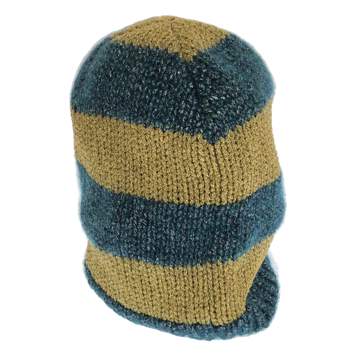 【美品】  GUCCI / グッチ | モヘヤ ビーニーキャップ / ニット帽 | M（57cm) | ゴールド/ブルー | レディース