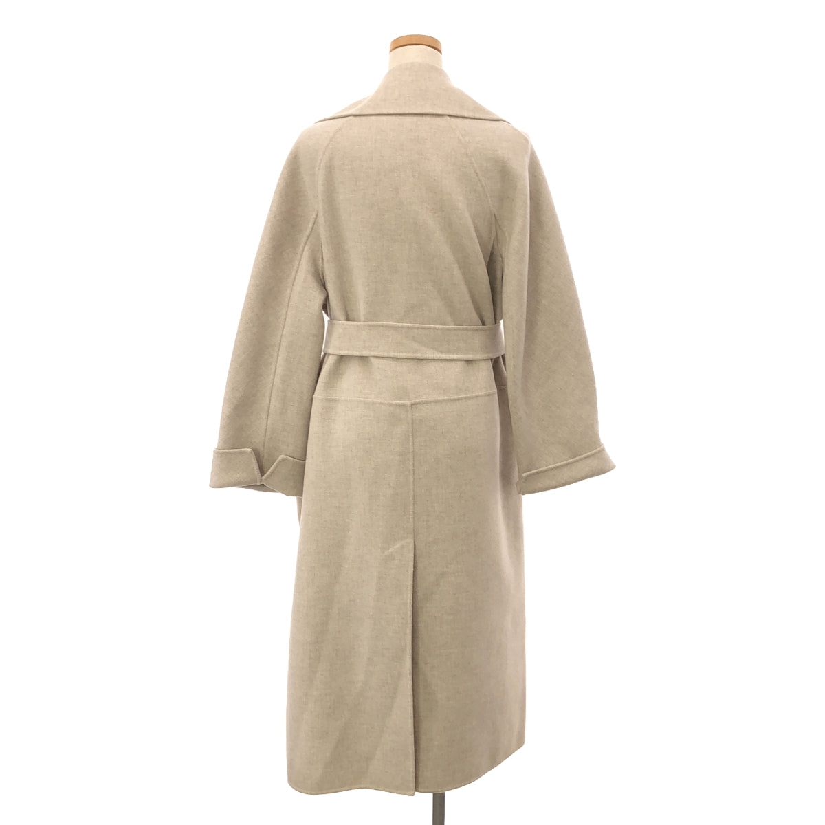 S MAX MARA | Cucito A Mano Velvet Double Face Coat | 40 | Beige | Women's