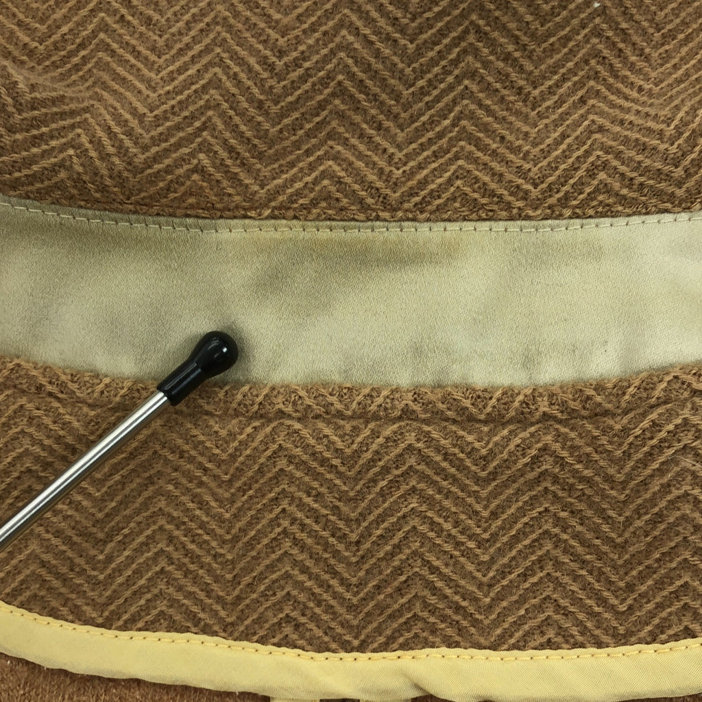 sacai / サカイ | ウール ヘリンボーン リブ チンストラップ ステンカラーコート | 3 | ベージュ | メンズ