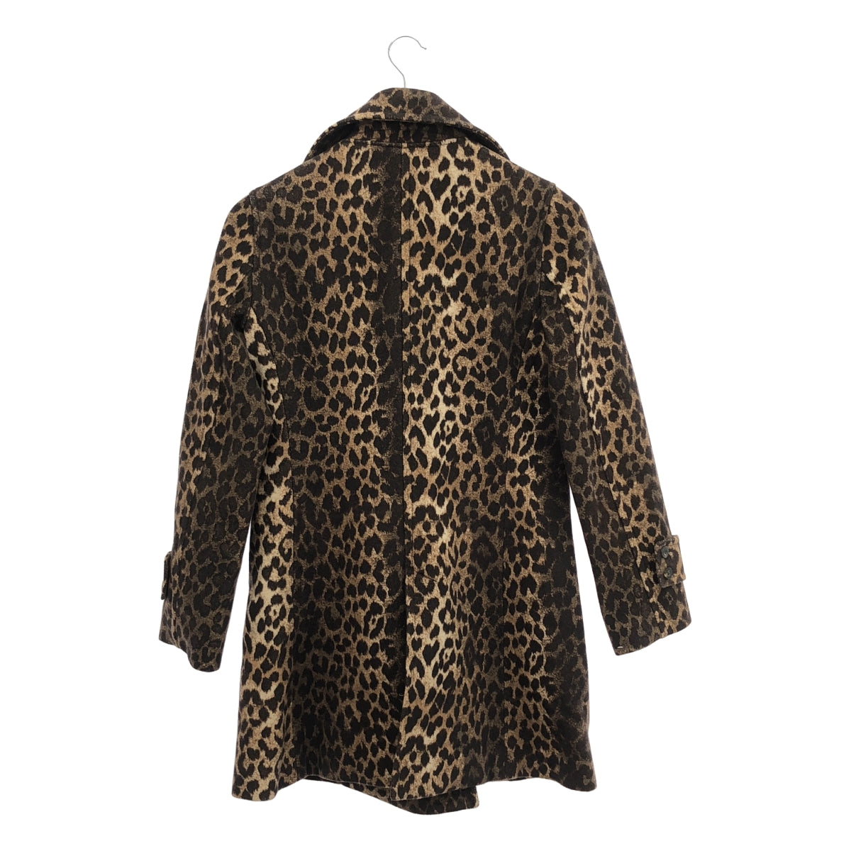 HYSTERIC GLAMOUR / ヒステリックグラマー | ウール レオパード チェスターコート | F | ブラウン | レディース