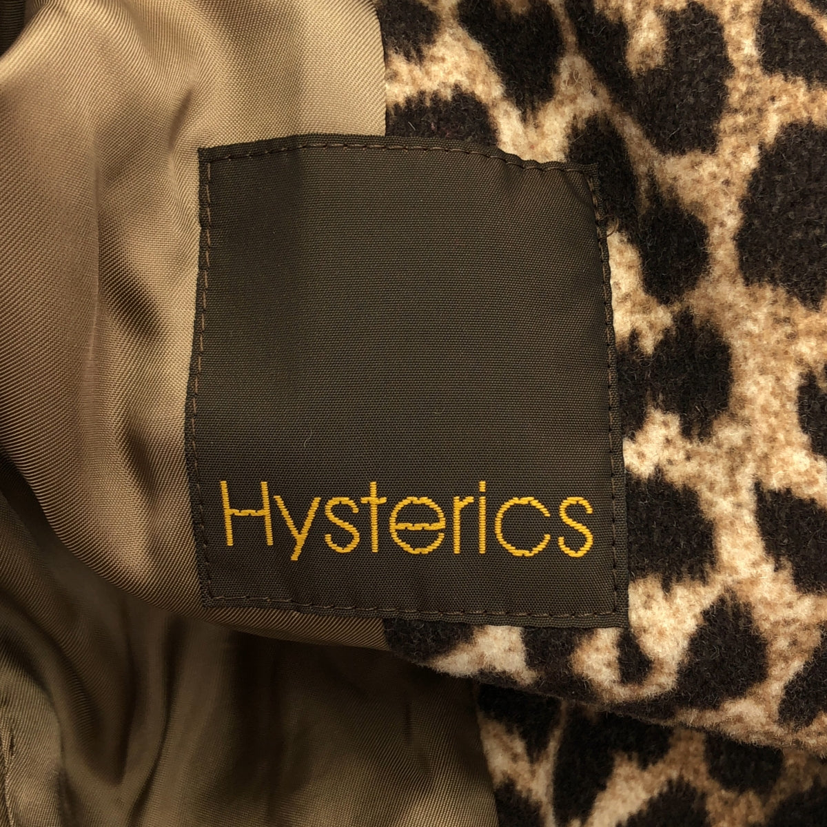 HYSTERIC GLAMOUR / ヒステリックグラマー | ウール レオパード チェスターコート | F | ブラウン | レディース