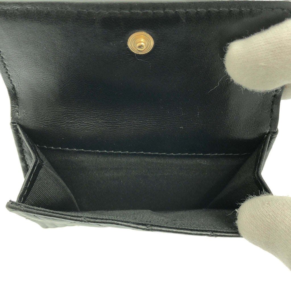 CHANEL / シャネル | ボーイシャネル マトラッセ ココマーク スモールフラップ コンパクトウォレット 財布 |