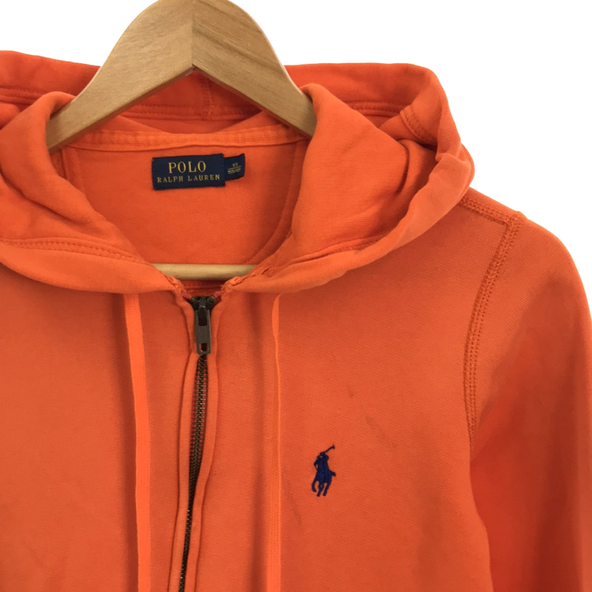 POLO RALPH LAUREN | Pony zip-up sweatshirt hoodie | XS | Women's