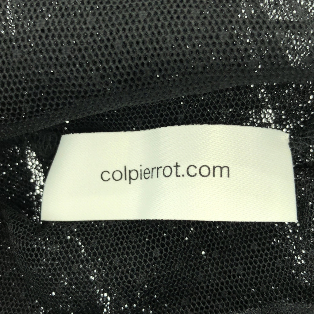 Col Pierrot | 圓點透視襯衫 / 薄紗高領襯衫 | F 碼 | 女款