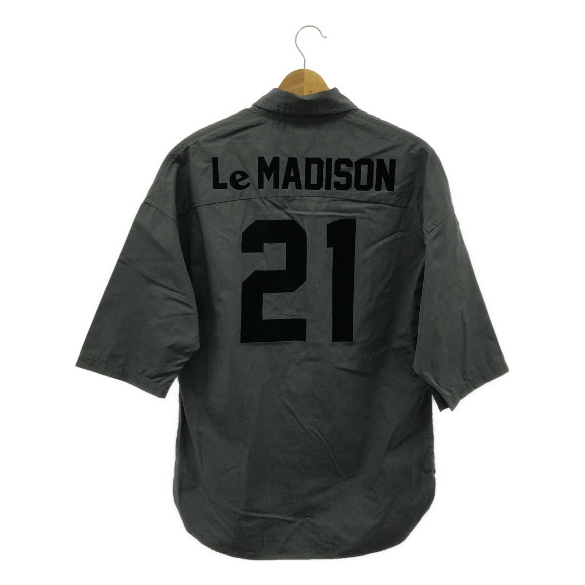 MADISON BLUE | 2023SS | J.BRADLEY SH BROAD Numbering Shirt | 01 | Gray | Women's