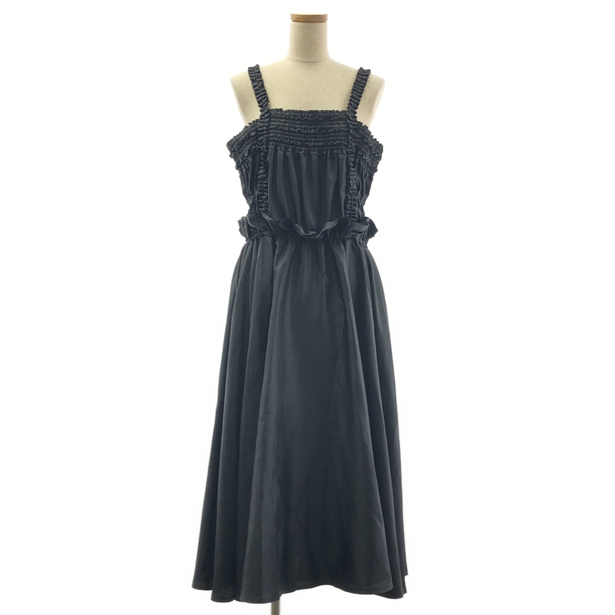 noir kei ninomiya / 느와르 케이니노미야 | 2024AW | 개더 프릴 디자인 에스테르 트윌 원피스 |