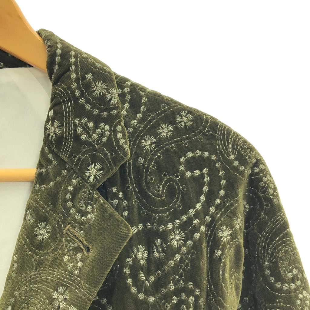 Needles / ニードルス | Raglan Jacket Emb. Velvet ペイズリー刺しゅう ベルベット ラグランジャケット | M | メンズ