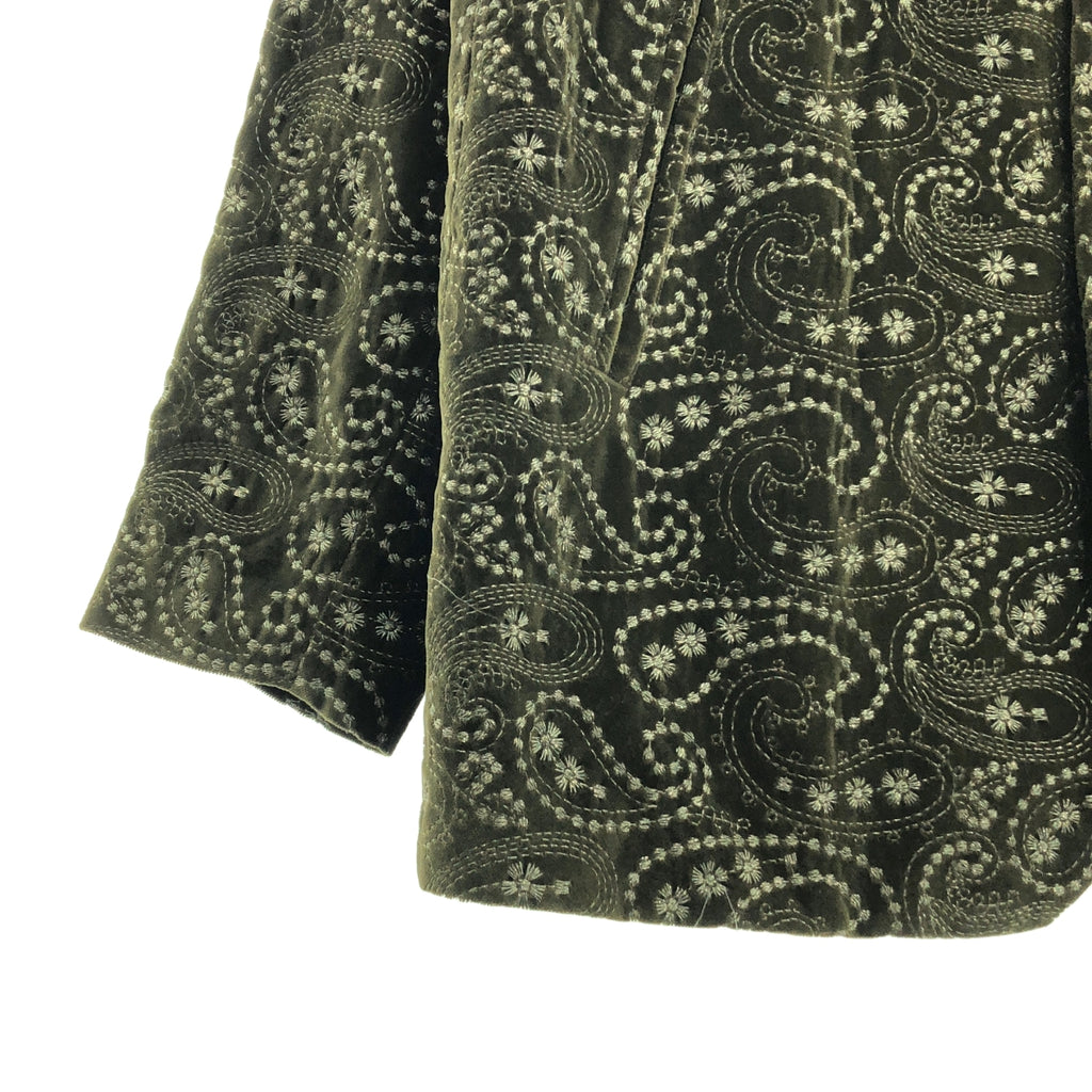Needles / ニードルス | Raglan Jacket Emb. Velvet ペイズリー刺しゅう ベルベット ラグランジャケット | M | メンズ