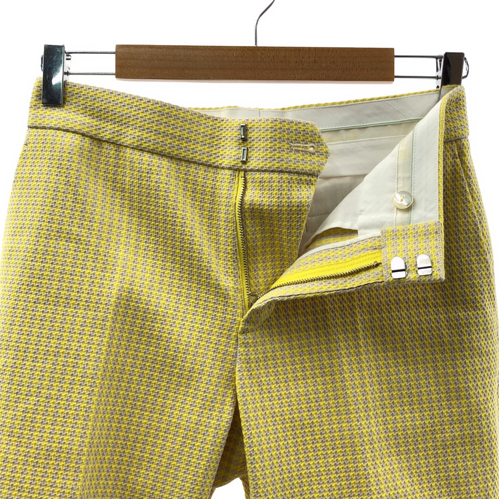 Drawer / ドゥロワー | 2023SS | SPRING / ハウンドトゥーステーパードパンツ | 34 | イエロー | レディース