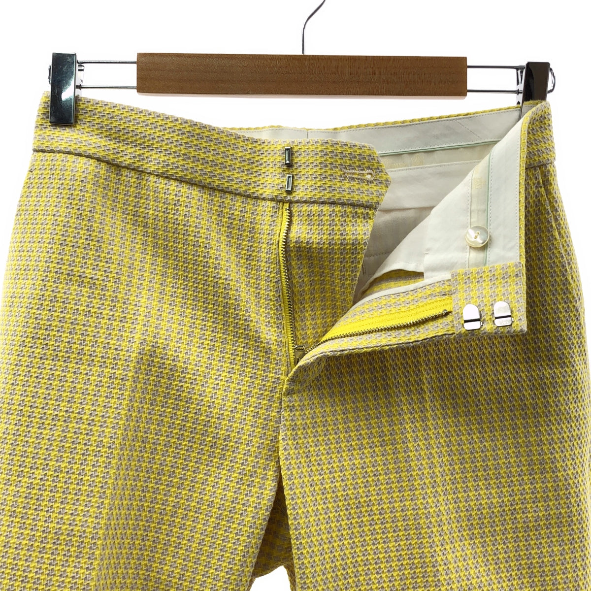 Drawer / ドゥロワー | 2023SS | SPRING / ハウンドトゥーステーパードパンツ | 34 | イエロー | レディース