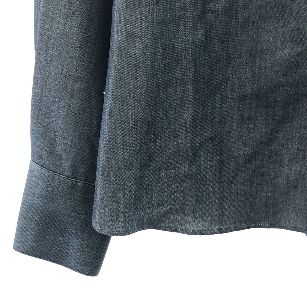 【美品】  JENNE / ジェンヌ | 2021AW | 着せ替えリボン付き ブラウス シャツ | M | ネイビー | レディース
