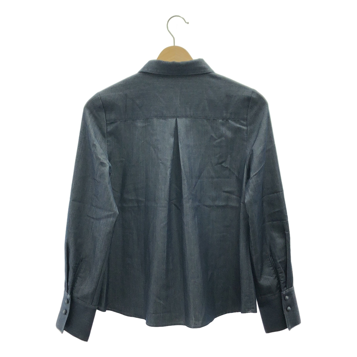 【美品】  JENNE / ジェンヌ | 2021AW | 着せ替えリボン付き ブラウス シャツ | M | ネイビー | レディース