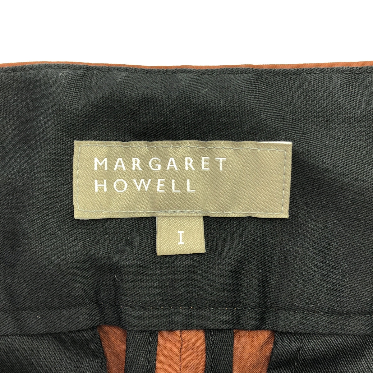 MARGARET HOWELL / マーガレットハウエル | PLAIN COTTON SILK イージーパンツ | 1 | オレンジ | レディース