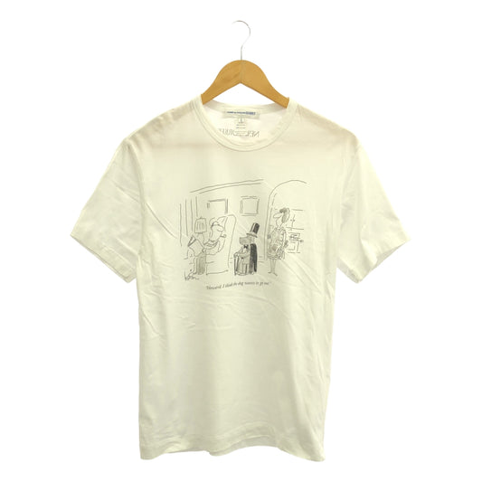 COMME des GARCONS SHIRT / 콤데 갤슨 셔츠 | ×THE NEW YORKER 프린트 티셔츠 | S | 남성