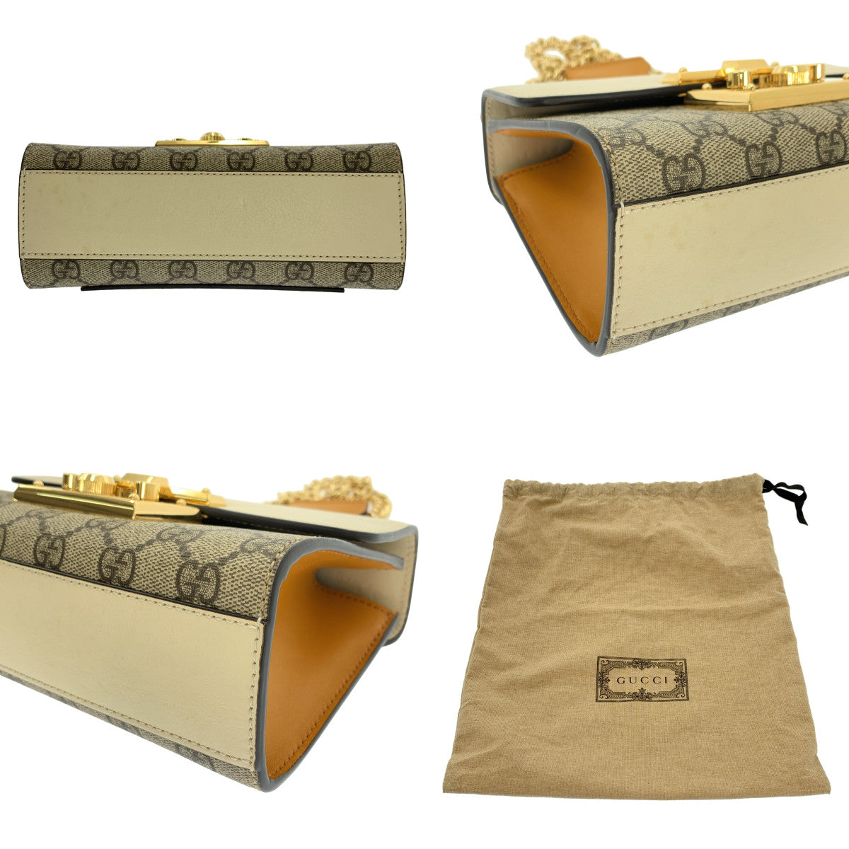 GUCCI / 구찌 | 409487 / GG 스프림 스몰 패들록 숄더백 |