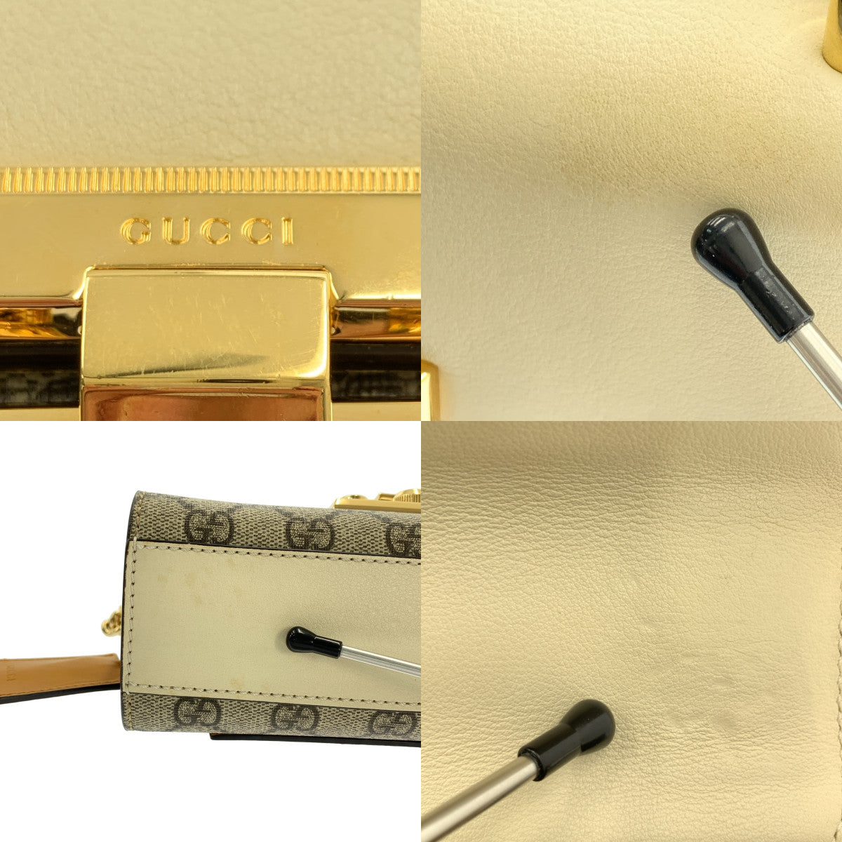 GUCCI / 구찌 | 409487 / GG 스프림 스몰 패들록 숄더백 |