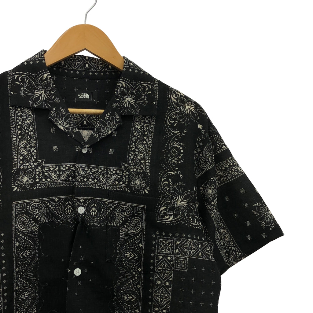 [新品] THE NORTH FACE / 北面 | 春夏攀岩夏季襯衫 佩斯利花紋 | L碼 | 黑色 | 男款