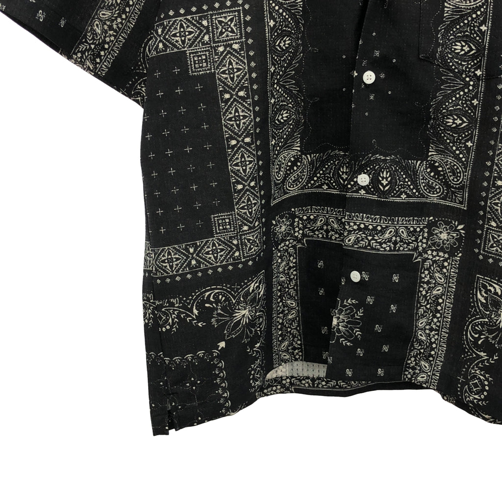 [新品] THE NORTH FACE / 北面 | 春夏攀岩夏季襯衫 佩斯利花紋 | L碼 | 黑色 | 男款