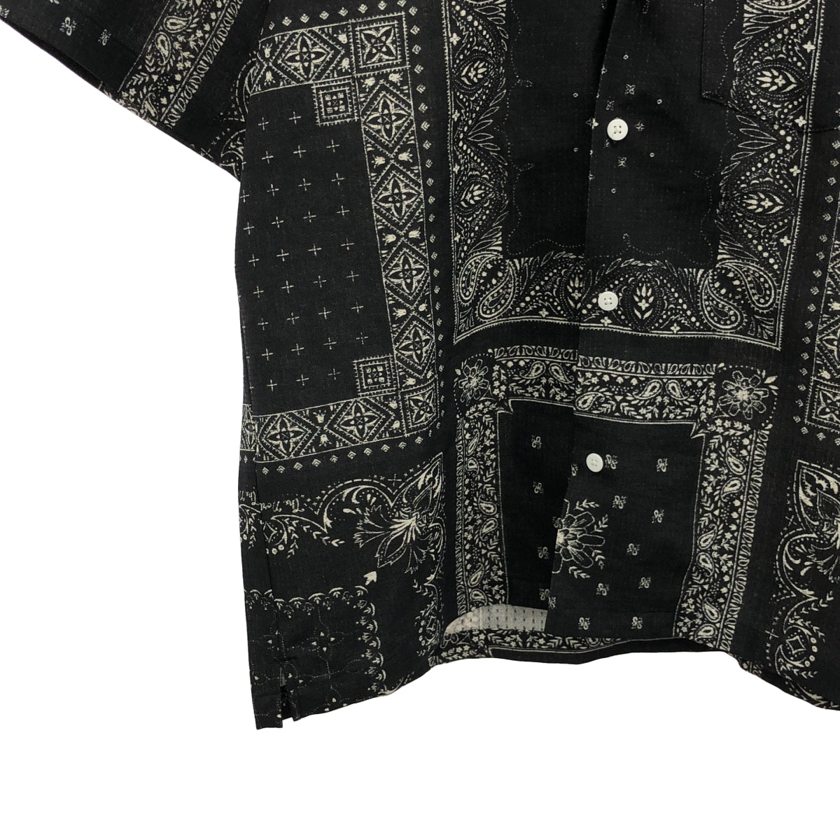 [新品] THE NORTH FACE / 北面 | 春夏攀岩夏季襯衫 佩斯利花紋 | L碼 | 黑色 | 男款