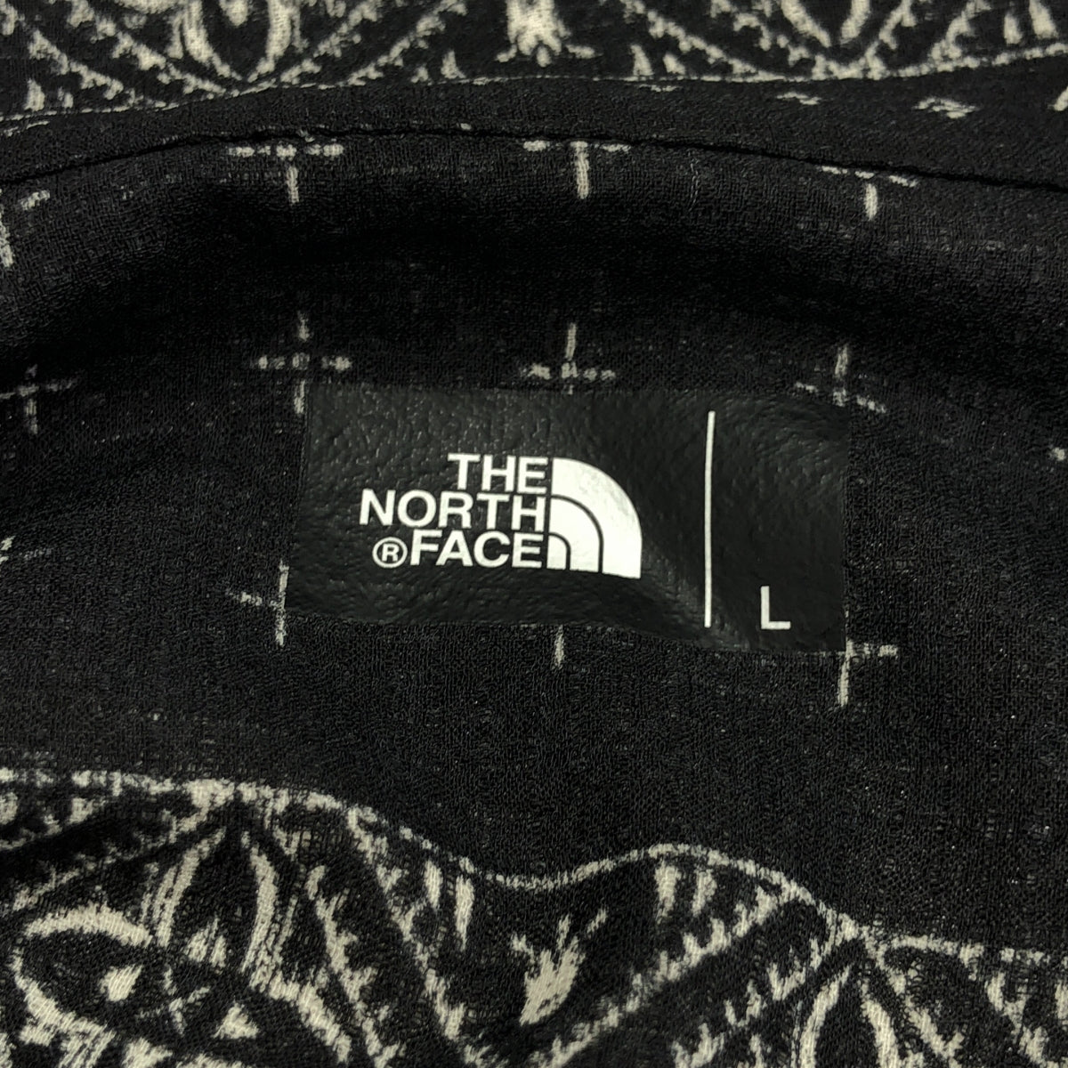 [新品] THE NORTH FACE / 北面 | 春夏攀岩夏季襯衫 佩斯利花紋 | L碼 | 黑色 | 男款