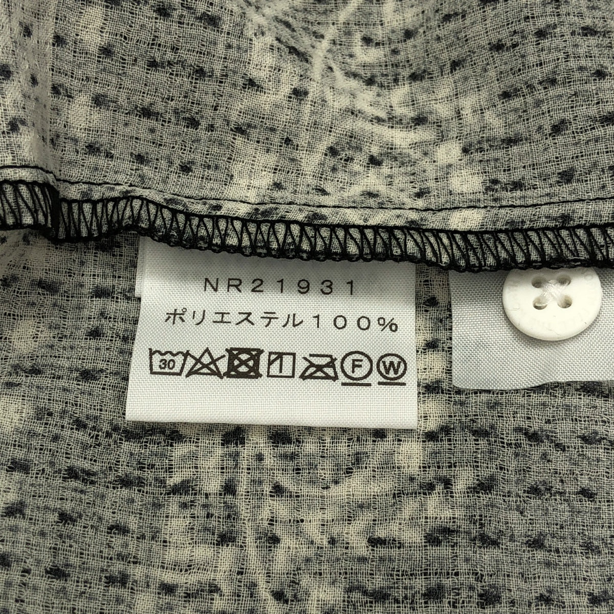 [新品] THE NORTH FACE / 北面 | 春夏攀岩夏季襯衫 佩斯利花紋 | L碼 | 黑色 | 男款