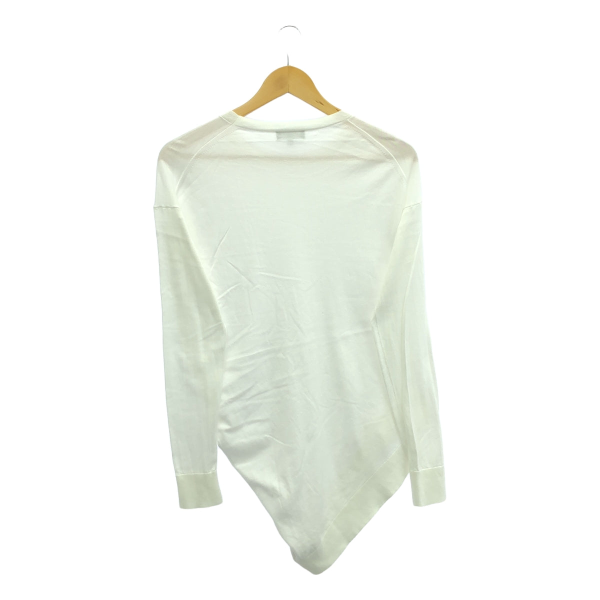 理論 |棉質不對稱針織套頭衫 | S |白色 |女性的