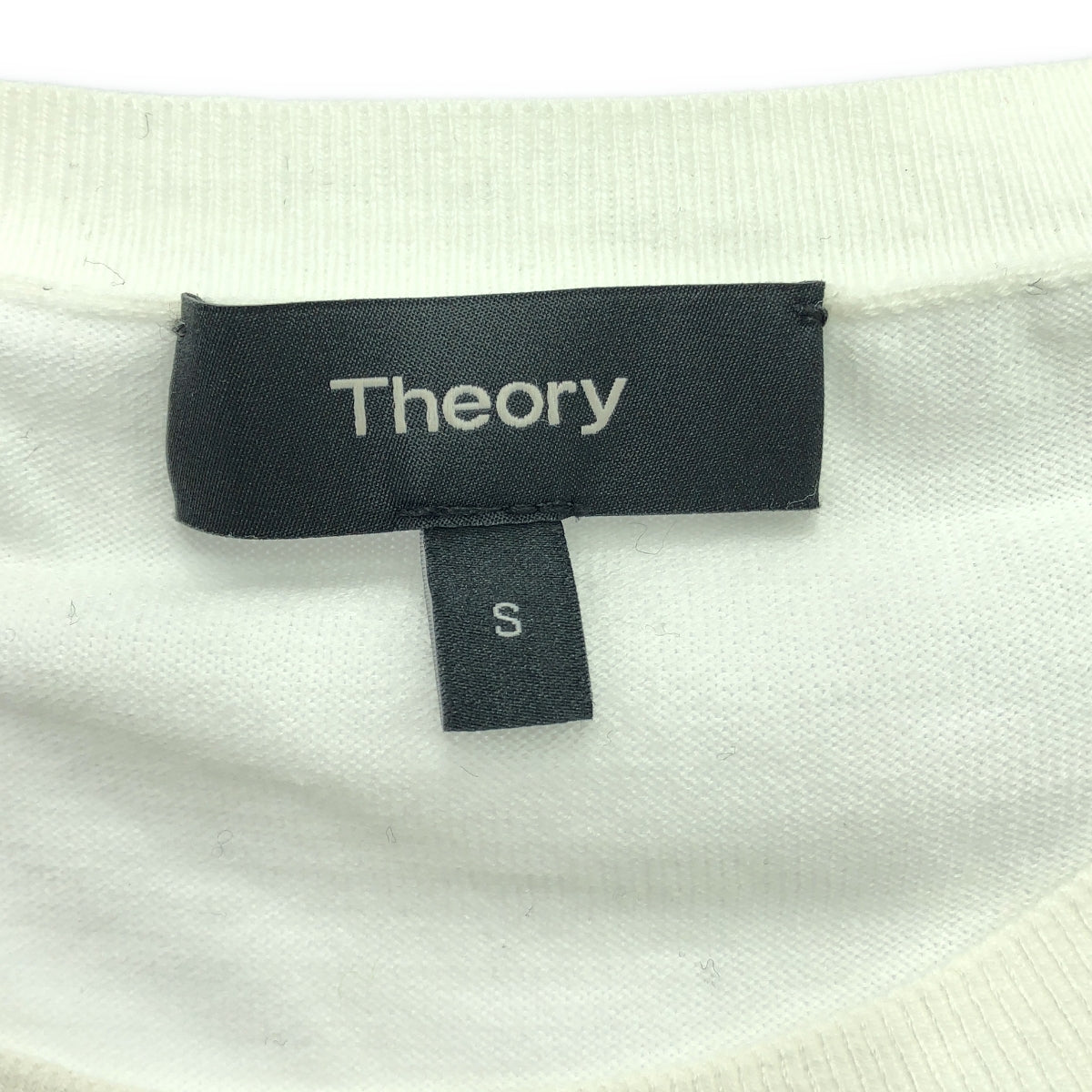 理論 |棉質不對稱針織套頭衫 | S |白色 |女性的