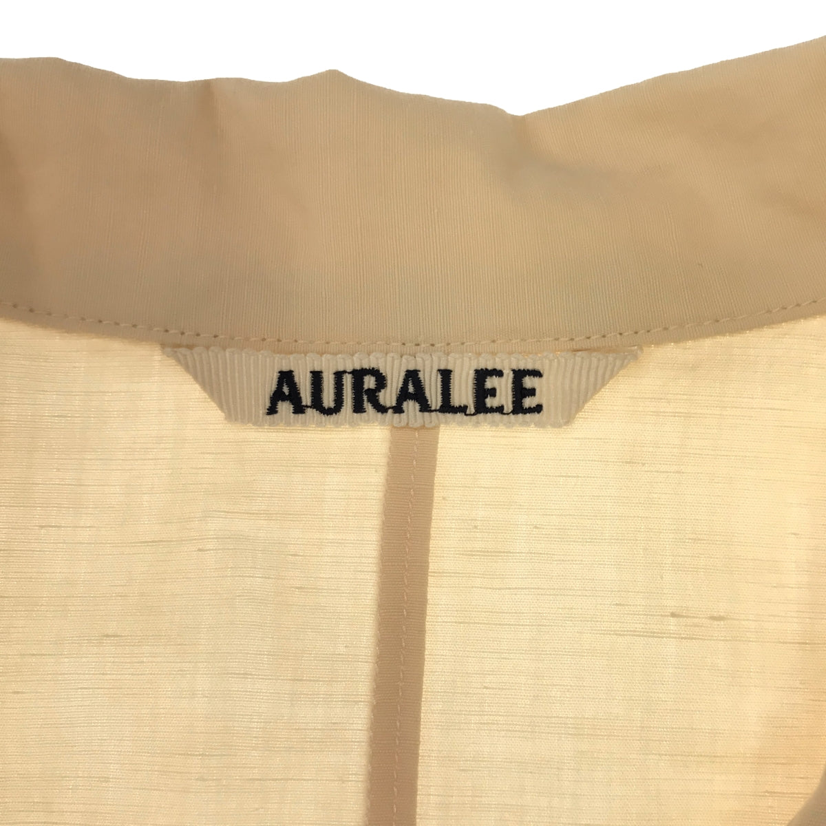 AURALEE / オーラリー | 2023SS | HIGH DENSITY FINX LINEN WEATHER HALF SLEEVED SHIRT ウェザーハーフスリーブシャツ | 0 | ベージュ | レディース