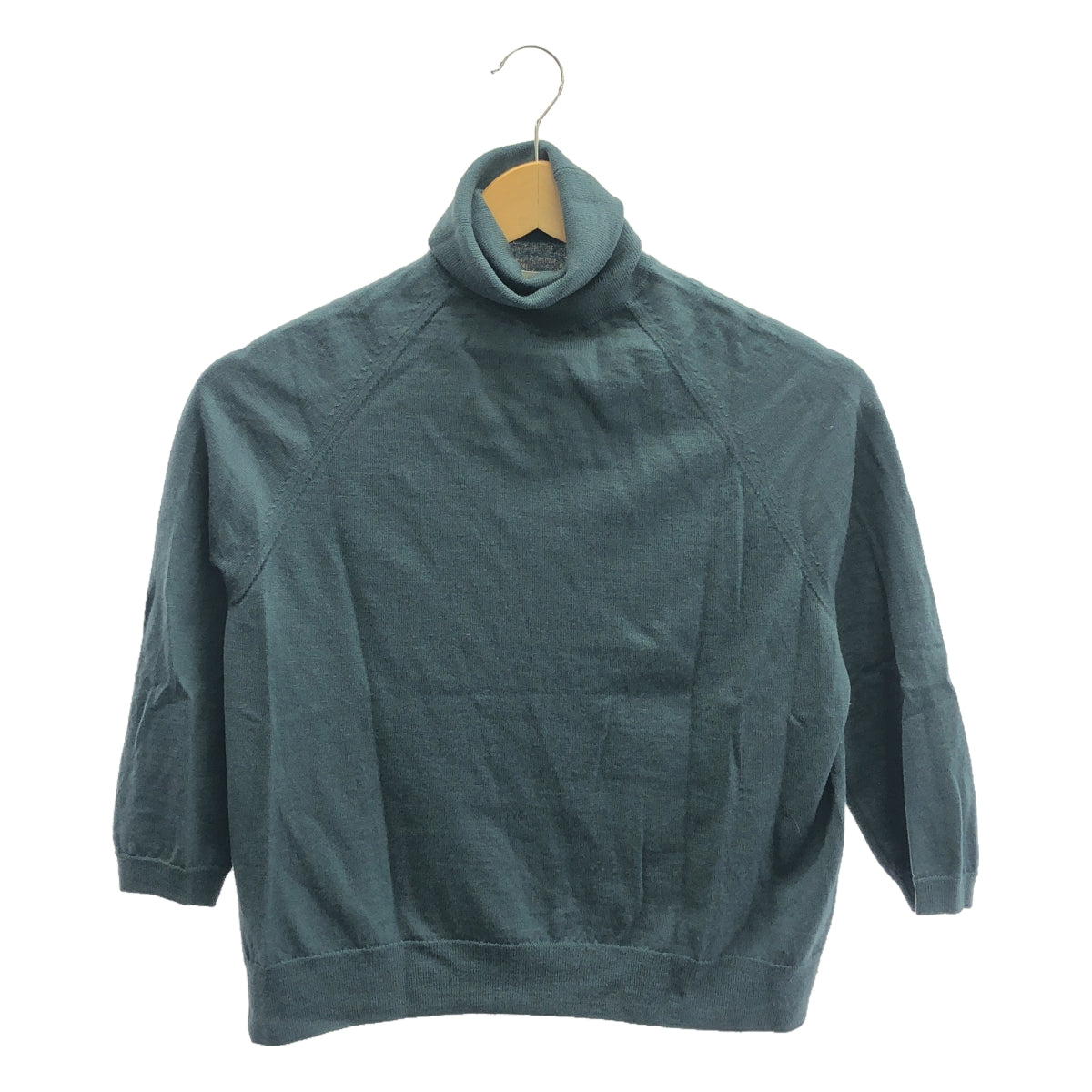 德賴斯·範諾頓 |羊毛高領針織套頭衫 | XS |藍綠色 |女性的