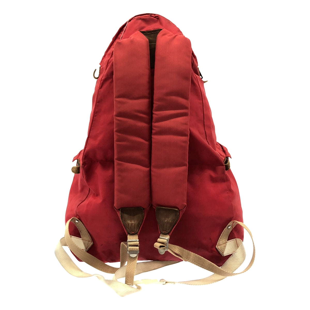 復古 / 復古服飾 | 80 年代復古 Gerry 雙層皮革背包，美國製造 | 紅色/棕色 | 男士