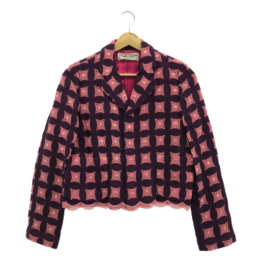 robe de chambre COMME des GARCONS / ローブドシャンブルコムデギャルソン | AD2000 | スカラップ レース テーラードジャケット | M | レディース