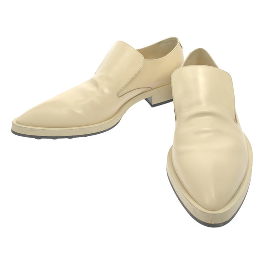 [Beautiful Condition] JIL SANDER | Pointed Toe Slip-On Loafers | Size 37 | Ivory | Women's