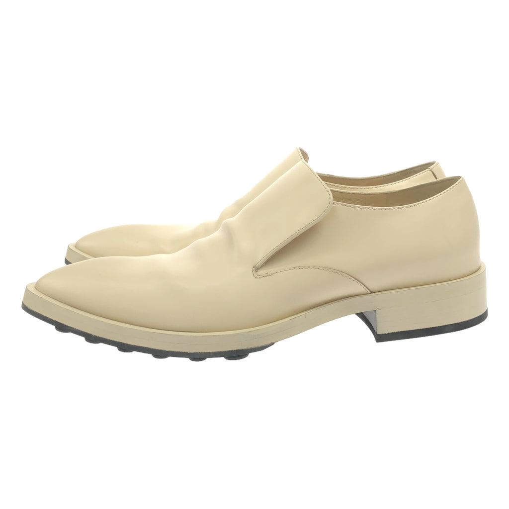 【美品】  JIL SANDER / ジルサンダー | ポインテッドトゥ スリッポン ローファー | 37 | アイボリー | レディース
