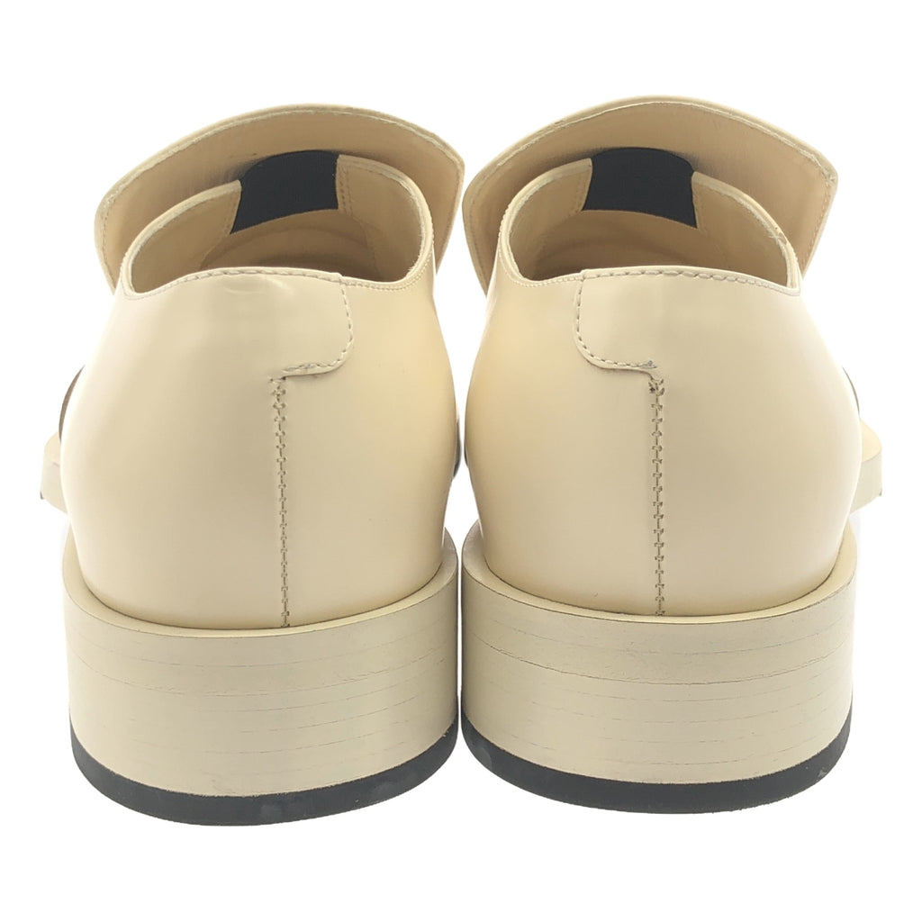 【美品】  JIL SANDER / ジルサンダー | ポインテッドトゥ スリッポン ローファー | 37 | アイボリー | レディース
