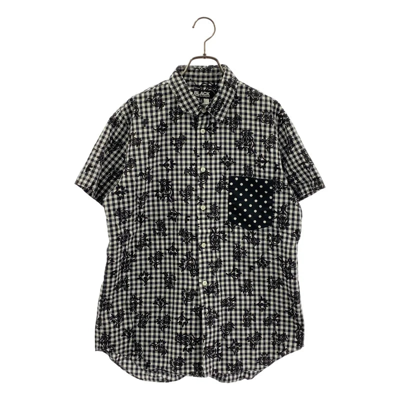 BLACK COMME des GARCONS / ブラックコムデギャルソン | 2014SS | ギンガムチェック プリントシャツ | L | メンズ