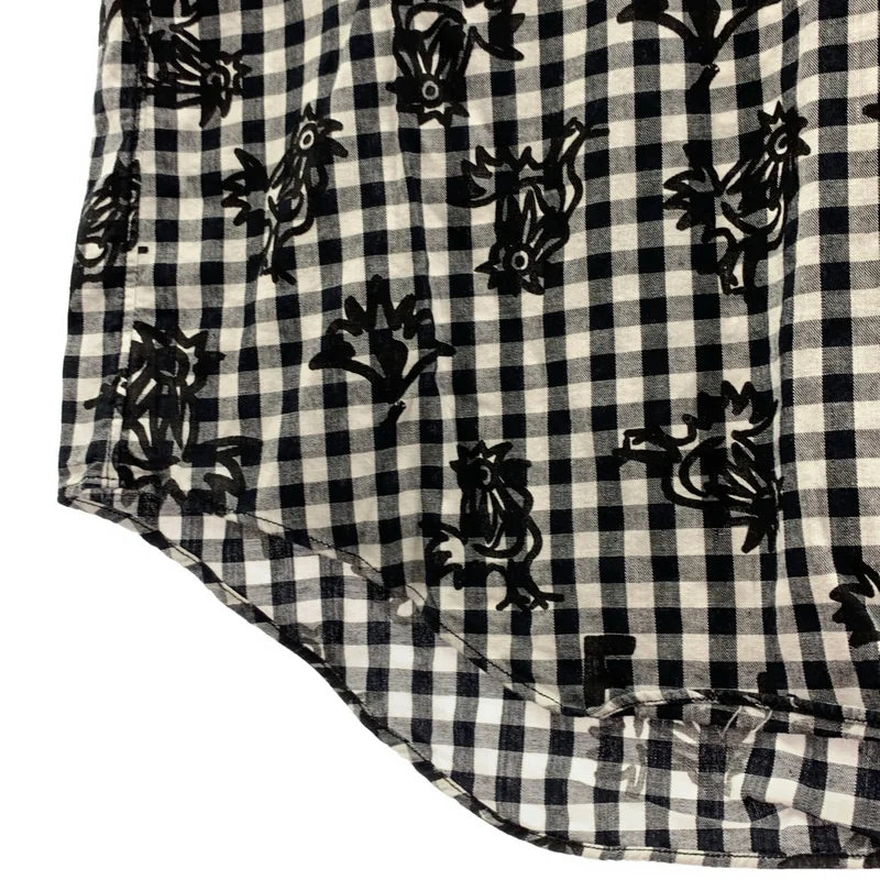 BLACK COMME des GARCONS / ブラックコムデギャルソン | 2014SS | ギンガムチェック プリントシャツ | L | メンズ