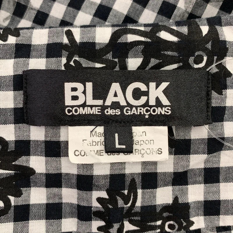BLACK COMME des GARCONS / ブラックコムデギャルソン | 2014SS | ギンガムチェック プリントシャツ | L | メンズ