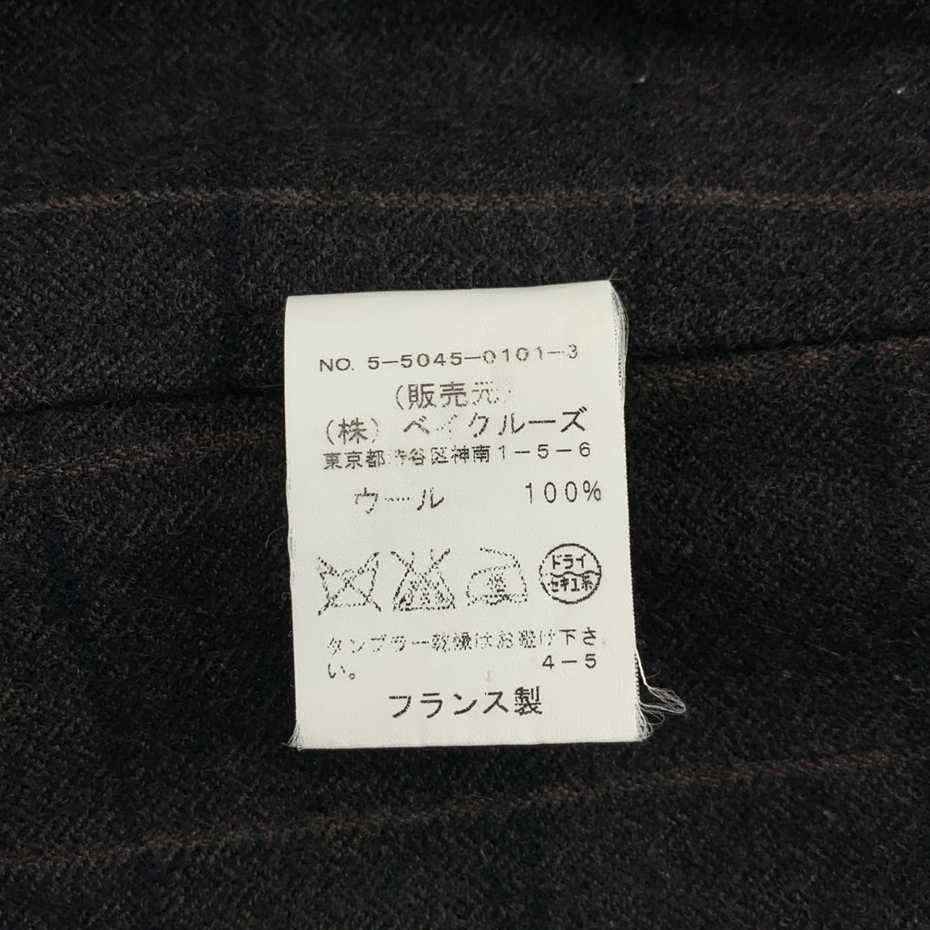 MARC LE BIHAN / マルクルビアン | ウール カットオフ バックボタン ギャザー ワンピース | 1 |
