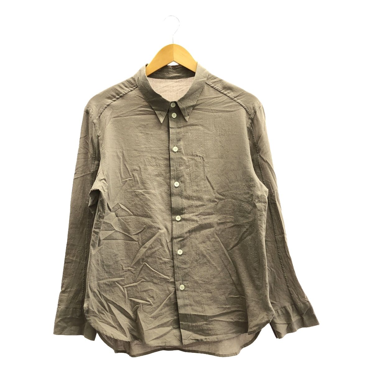 威廉·奧韋森·弗拉格 |棉質常規領襯衫 |尺寸 3 |灰色 |男士